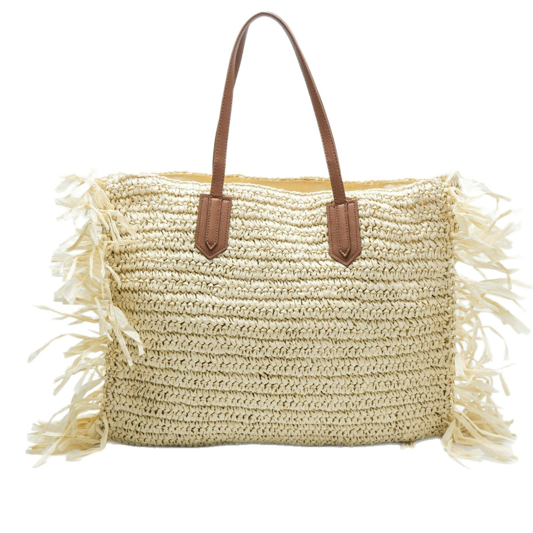 Stilig bøstveske med frynse detaljer Skanto