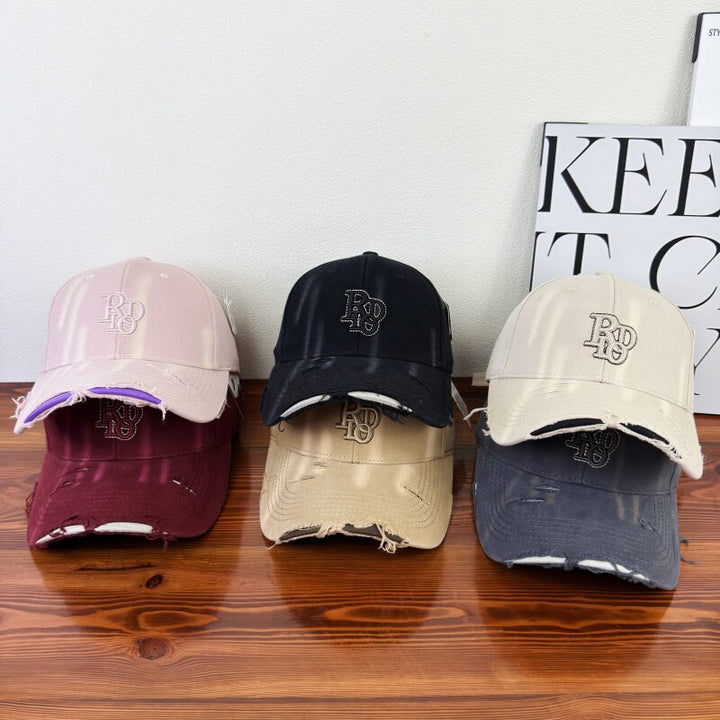 Kvinnenes Slitt Klassisk Bomulls Baseball Caps Skanto