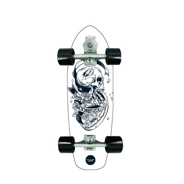 Retro-inspirert mini cruiser skateboard Skanto