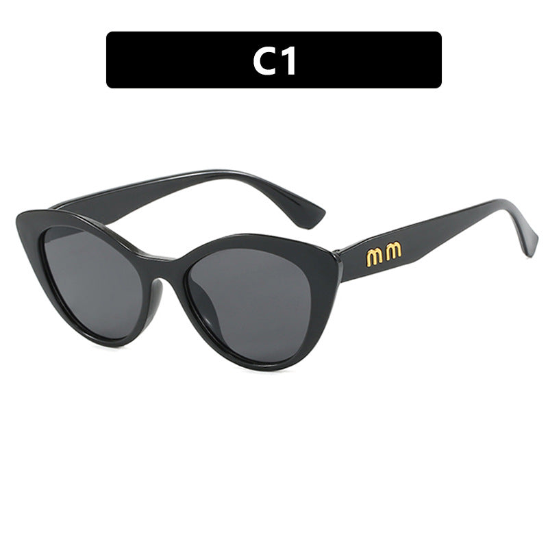 Damer eksentriske Cat-Eye solbriller med beskyttende UV-filter Skanto