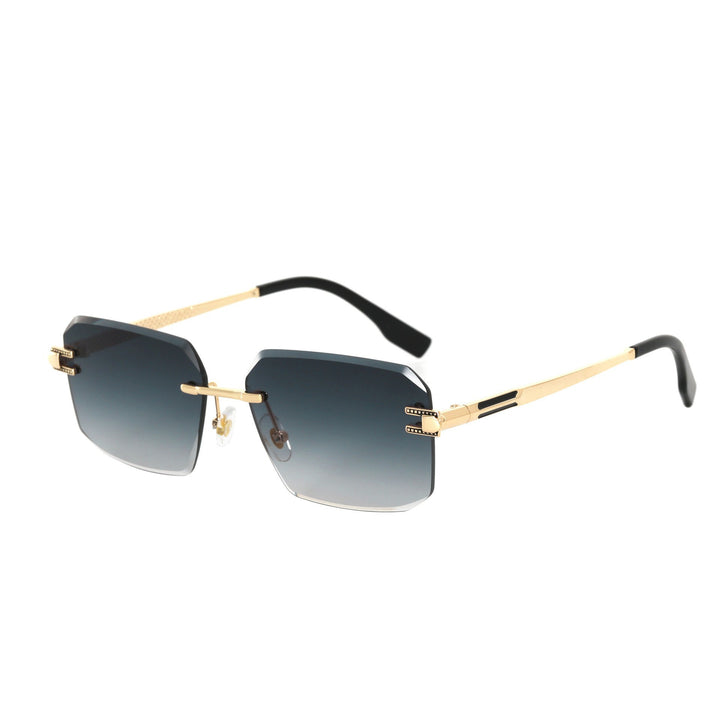 Dame Geometrisk Designer-solbrille med luksuriøs metallramme og høykvalitets UV-beskyttelseslinser Skanto