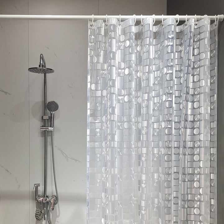 Moderne Geometrisk Design Dusjforheng Skanto