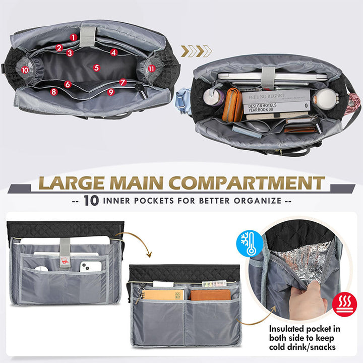 Polstret organizer-veske Skanto