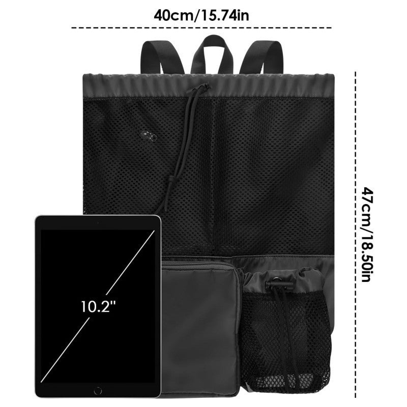 Sporty mesh backpack with insulated side pocket Skanto