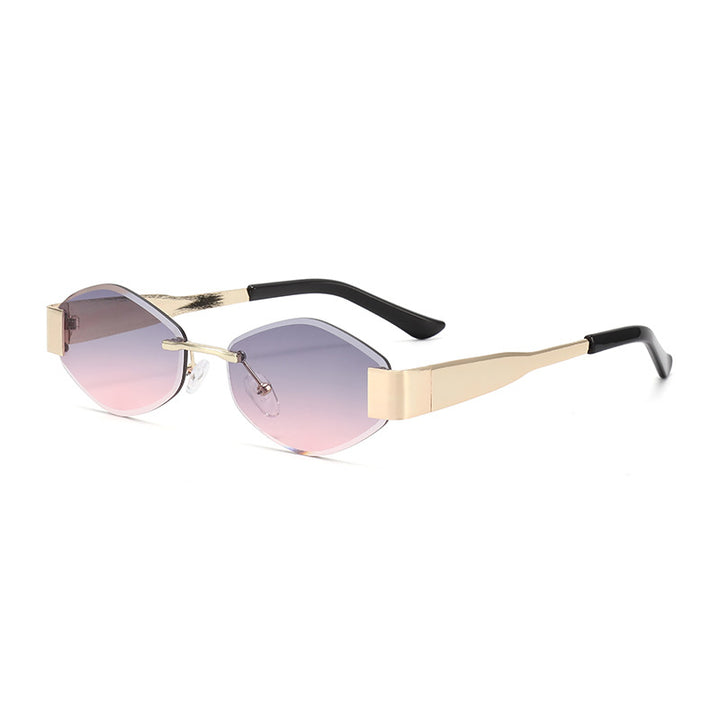Dame motemessig solbrille med elegant åttekantet ramme og UV-beskyttelse Skanto