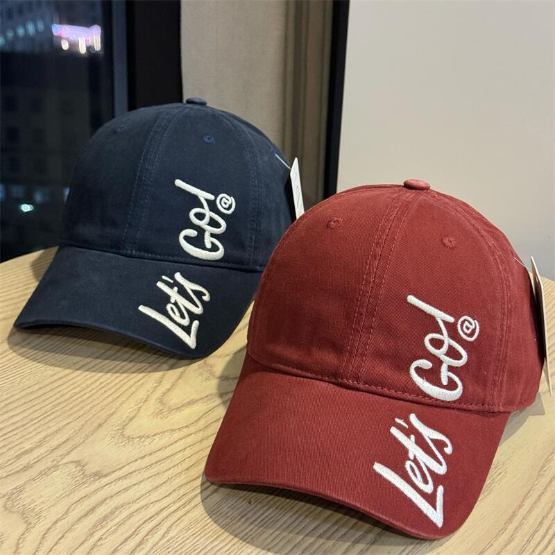 Kvinners brodert casual bomull baseball caps Skanto