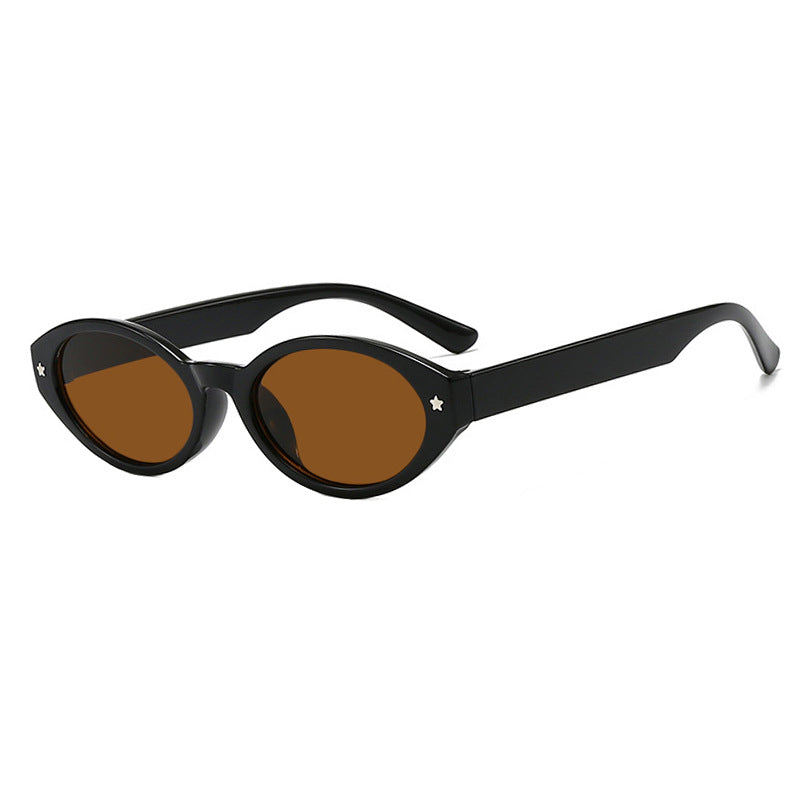 Dame Cat-Eye solbriller med elegant bæreveskedesign Skanto