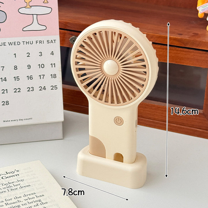 Unisex Bærbar Håndvifte med USB-ladefunktion og ergonomisk greb Skanto