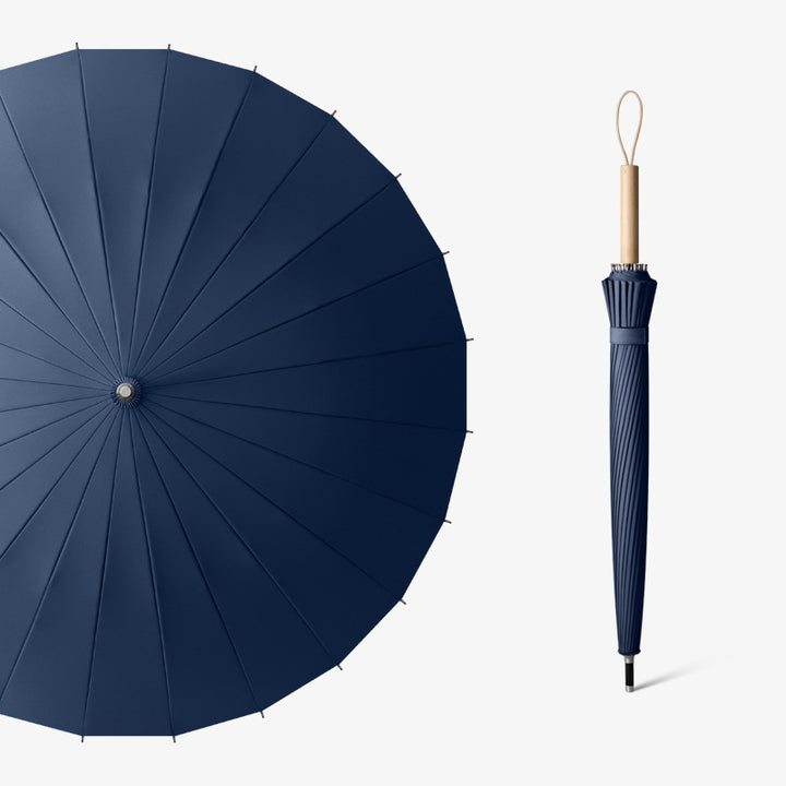 Damer elegant foldbare paraply med ergonomisk treskaft Skanto
