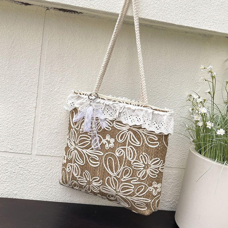 Elegant og Lettvektig Håndveske med Spisskant Skanto