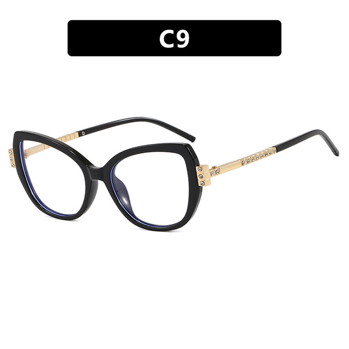 Dame oversized solbrille med beskyttende UV-filter og elegante aksenter Skanto