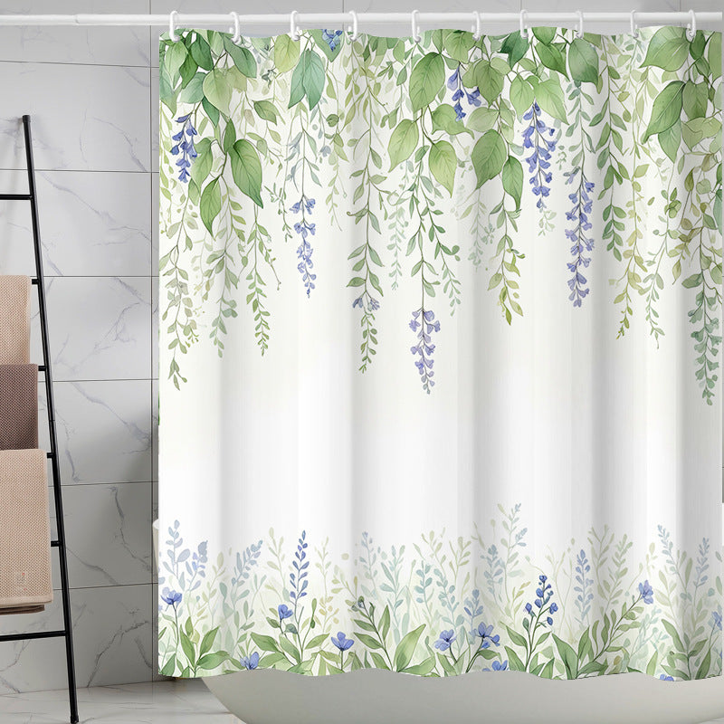 Blomster mønstrede badekar dusjforheng Skanto