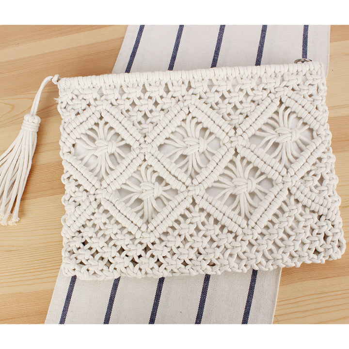 Macrame Clutch with Filigree Design Skanto