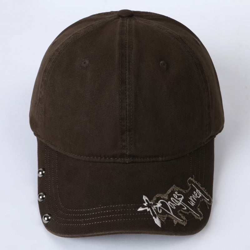 Kvinners broderte justerbare baseballcaps Skanto