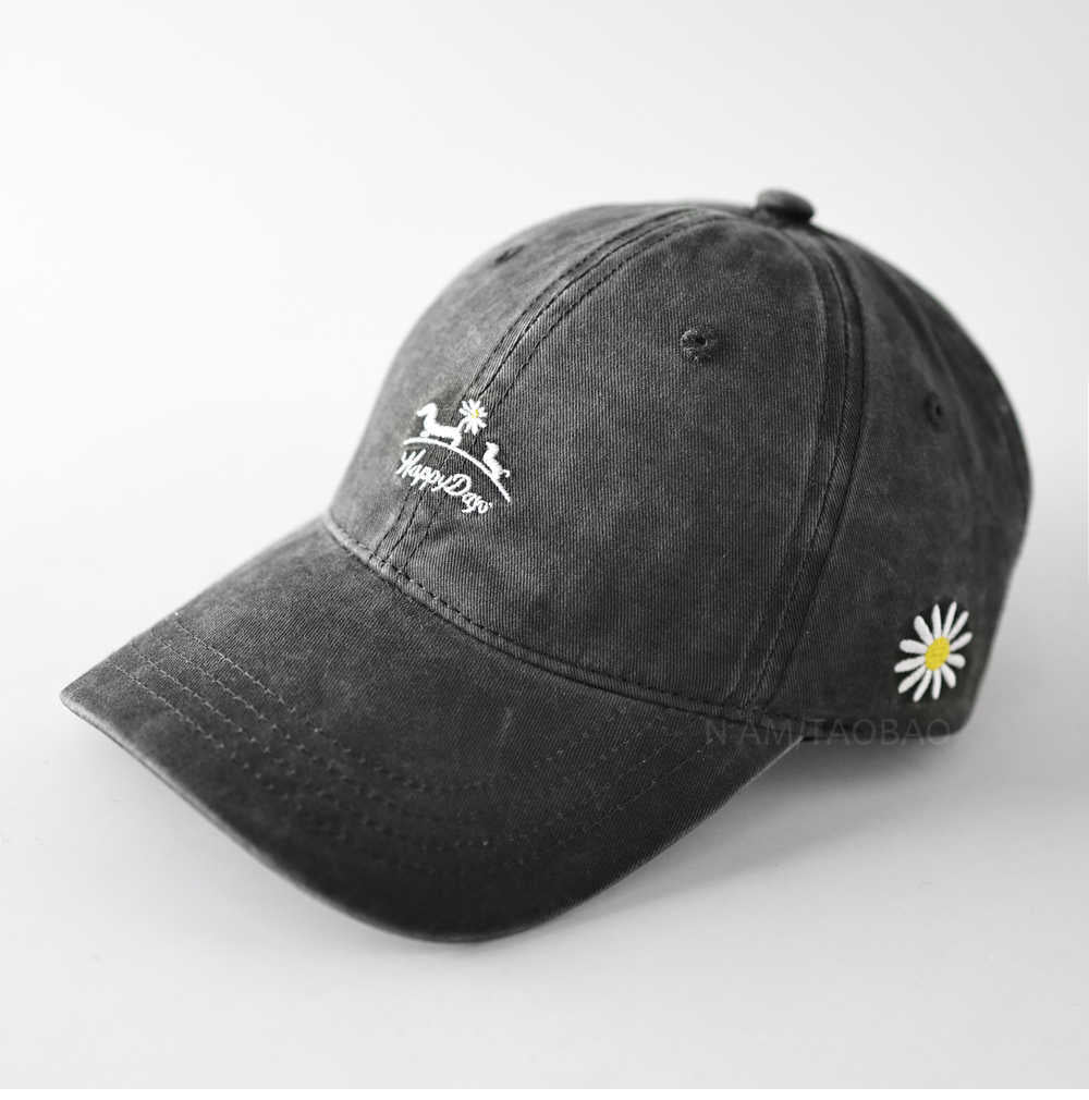 Kvinne Lettvektig Bomull Brodert Caps Skanto