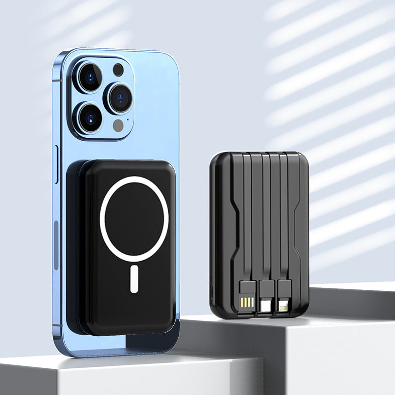 Magnetisk powerbank med hurtigladefunksjon Skanto