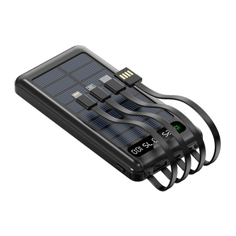 Solar Powerbank med multifunksjonelle ladealternativer Skanto