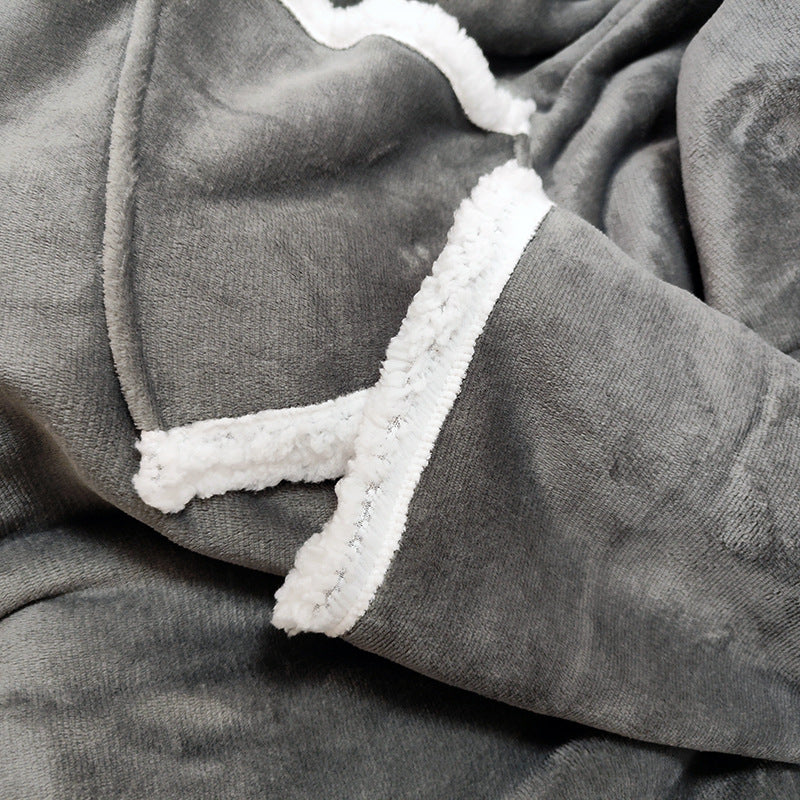 Dame Kosegenser Poncho i myk fleece Skanto
