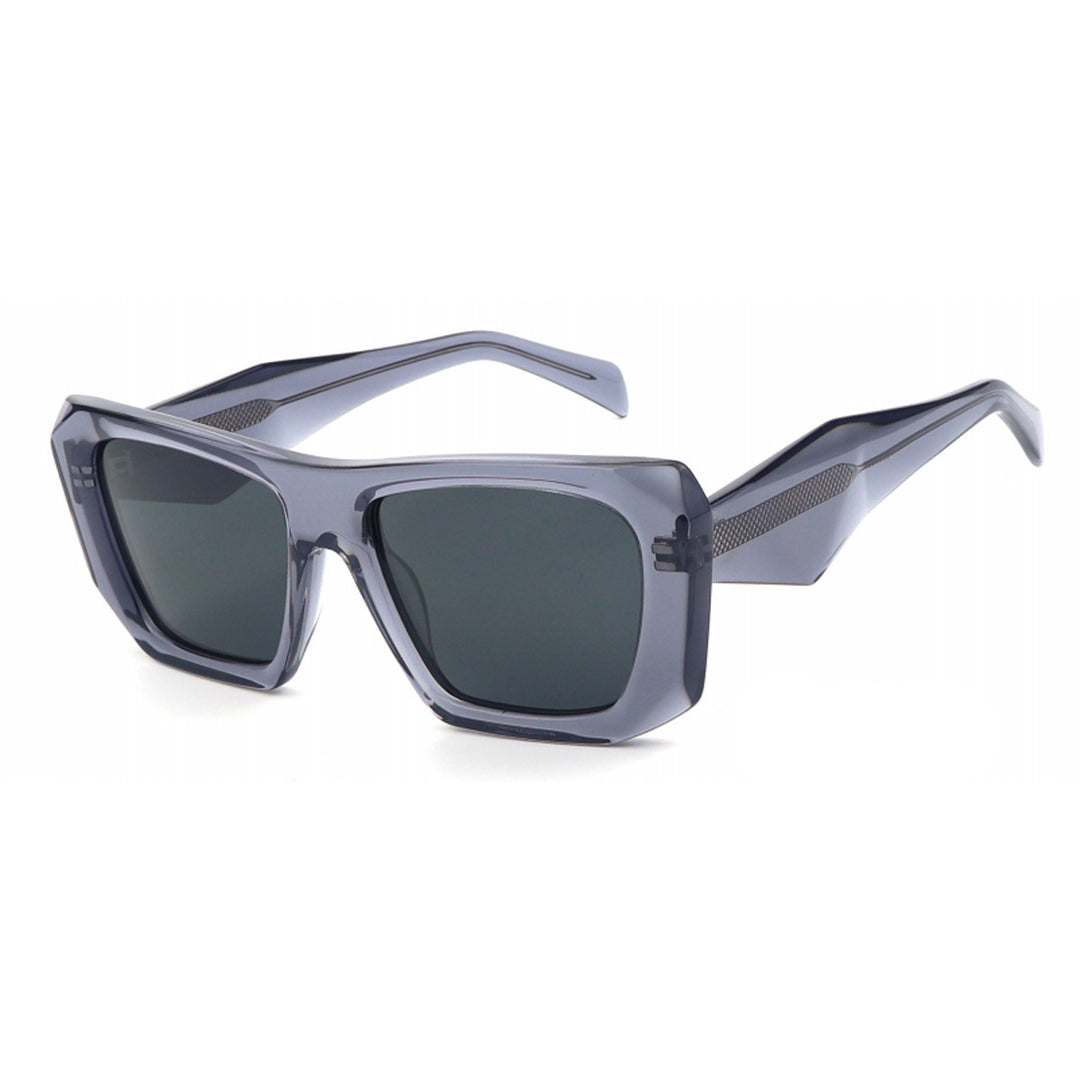 Dame oversized solbriller med unik, moderne ramme Skanto