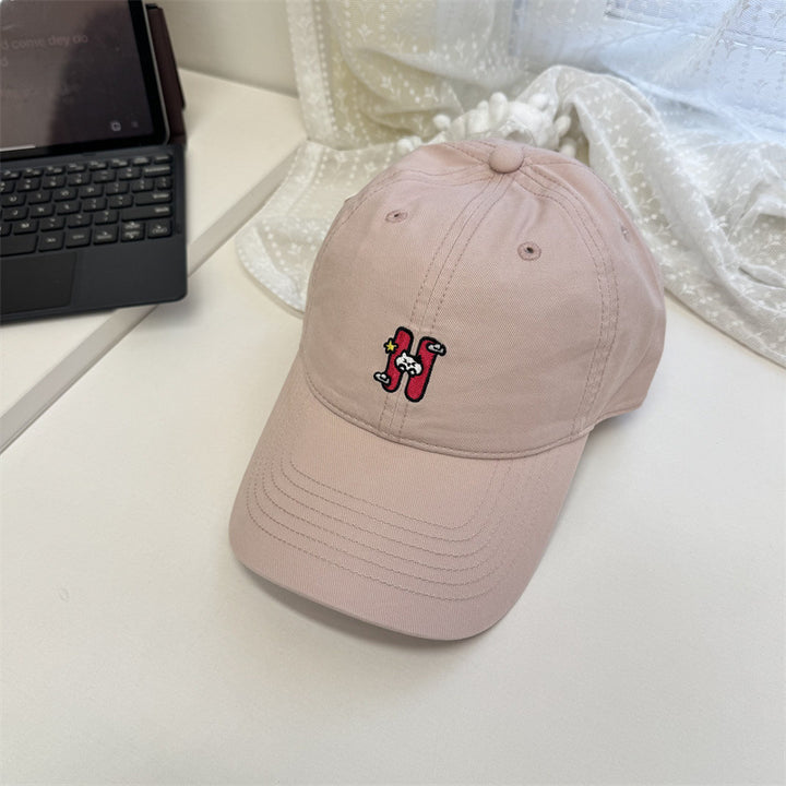 Kvinne Casual Brodert Baseball Caps Skanto