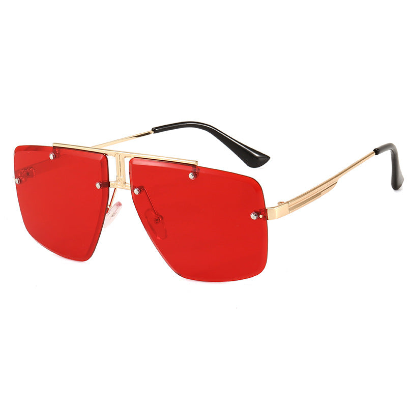 Dame moteriktig oversized solbrille Skanto