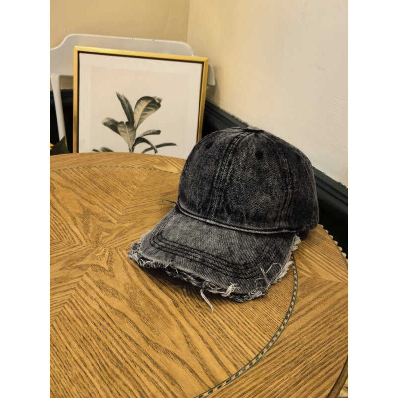 Herre Slitt Denim Baseball Cap Skanto 1784270742