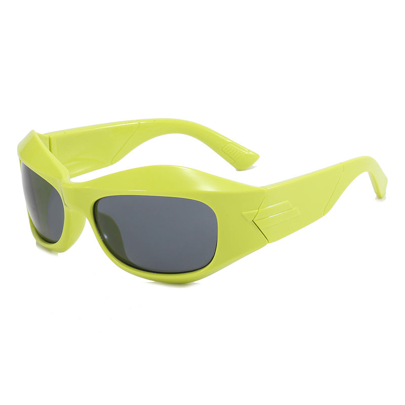 Dame Retro-solbriller i trendy skjolddesign Skanto