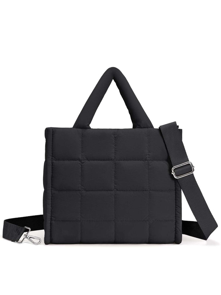Kvinnes fashionable skulderveske med polstret design Skanto