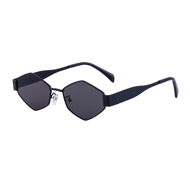 Dame geometrisk solbrille med moderne ramme Skanto