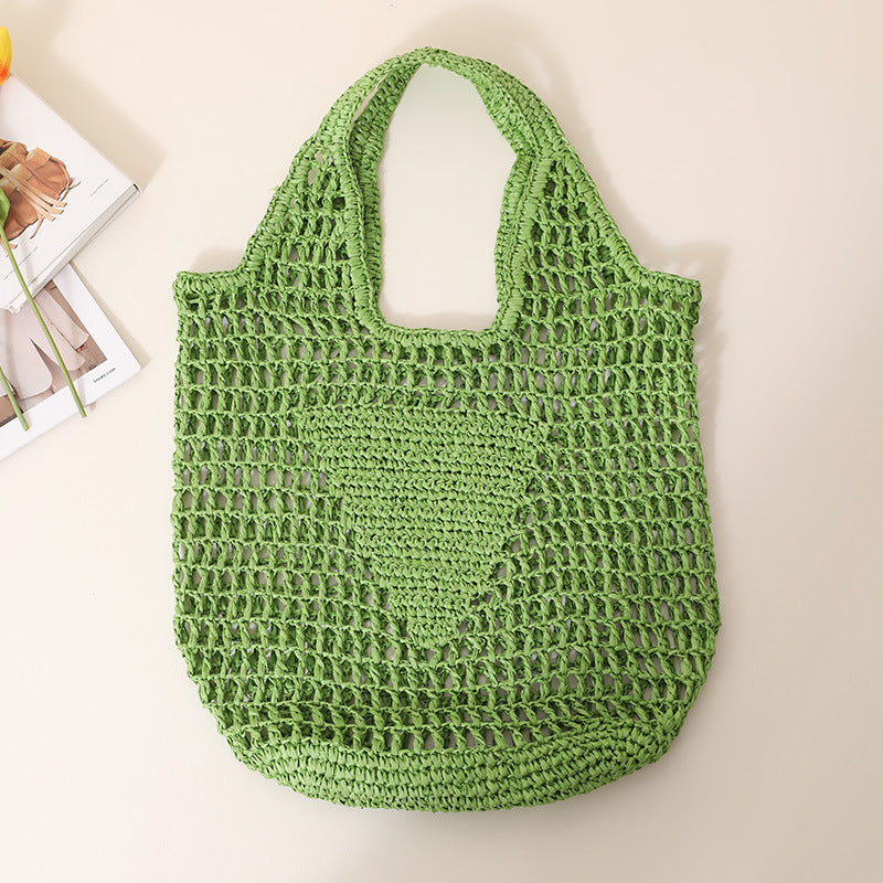 Grov hekletotebag med store håndtak Skanto