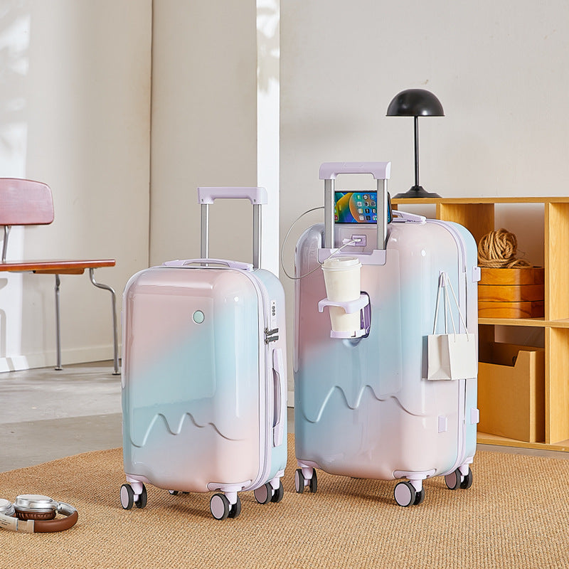 Smart reiseskoffert med integrert ladestasjon Skanto