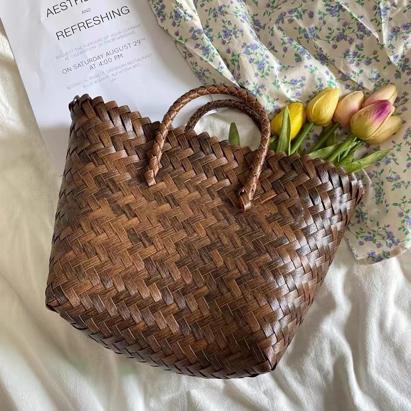 Elegant og Håndlaget Korgveske Skanto