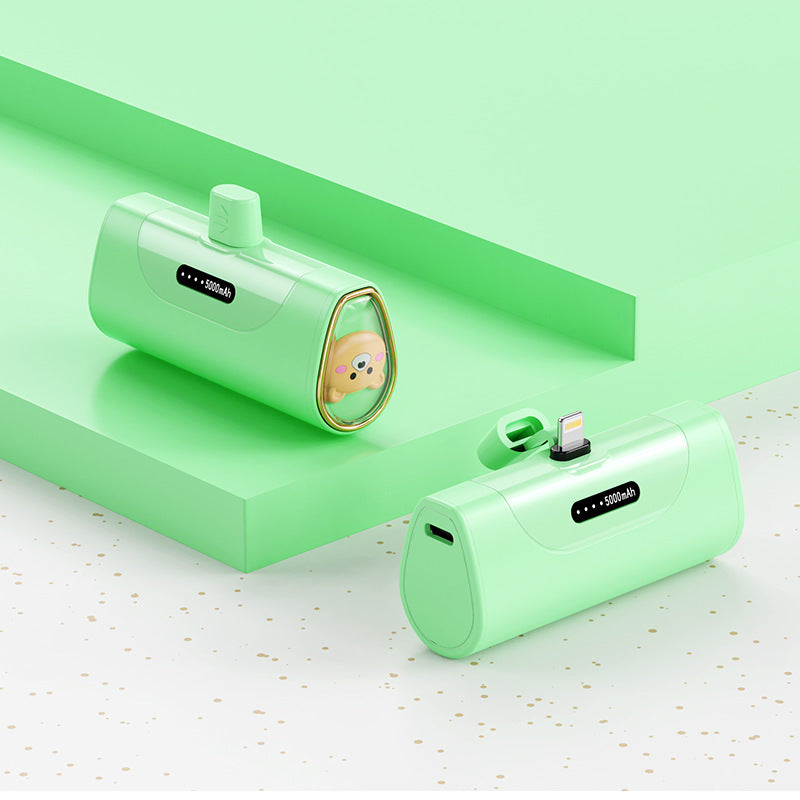 Morsom Powerbank med integrert dyrefigur Skanto