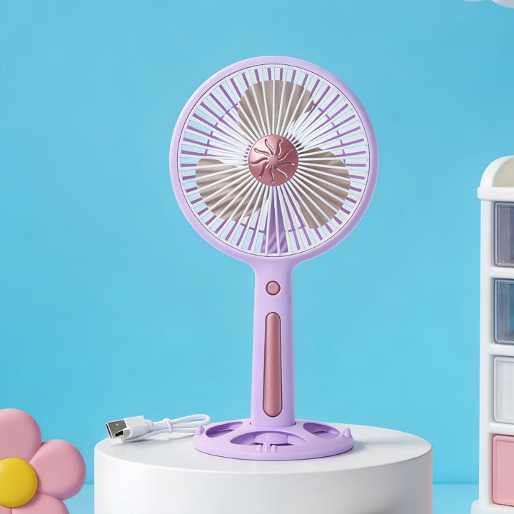 Dame Bærbar Mini-Ventilator med kreativt Dyredesign Skanto
