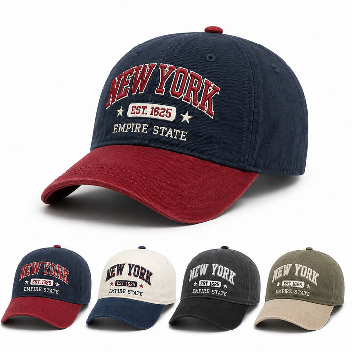Dame sporty og stilige caps med New York broderi Skanto