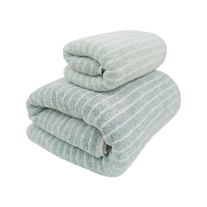 Terry towel set with luxurious stripe pattern Skanto