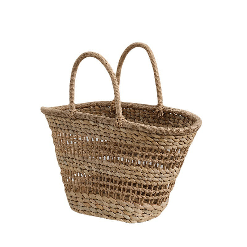 Håndlaget rattan-veske med en avtakbar innleggsfôr Skanto