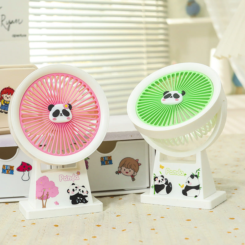 Bærbar Usb Mini-vifte med Søtt Panda-design Skanto