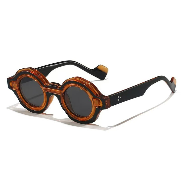 Damer moterik solbrille med unikt runddesign Skanto