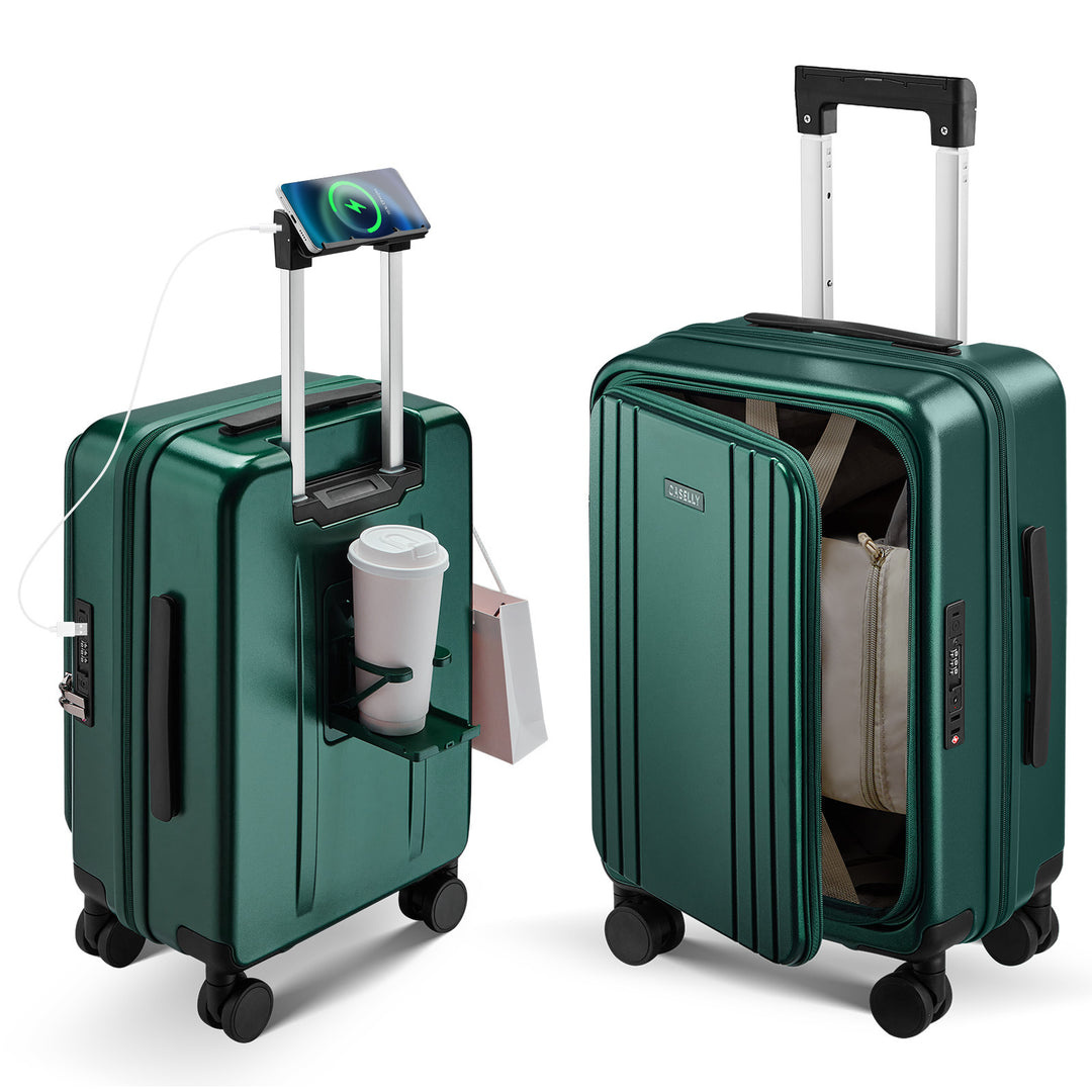 Unisex Smart Hard Shell Trolley Koffert Skanto