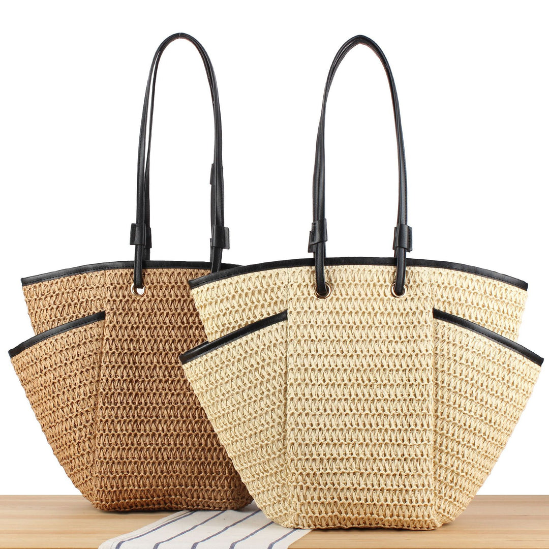 Tote bag with thoughtful compartment design and durable leather handles Skanto