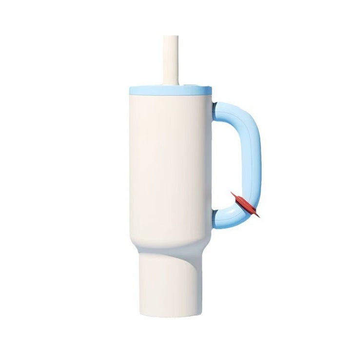 Kvinne Høykvalitets Isolert Kopp med Praktisk sugerør Skanto