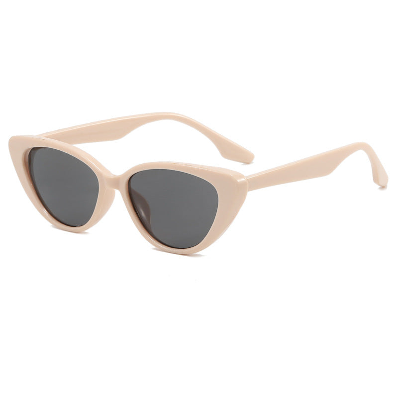 Dame moderne Cat-Eye solbrille med UV-beskyttelse og edel ramme Skanto