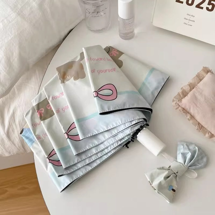 Damer kompakt paraply i kreativt design Skanto