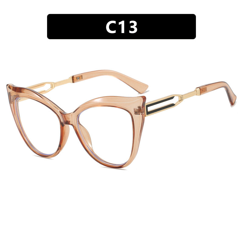 Dame cat-eye briller med elegant metallramme Skanto