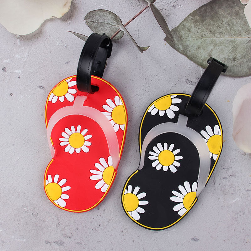 Morsom Blomstrete Flip-Flop Bagasjelapp Skanto