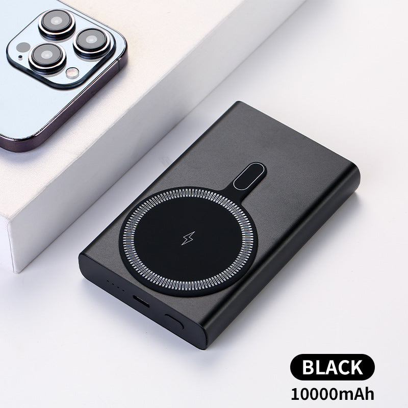 Bærbar magnetisk powerbank med hurtig induktiv ladetanker Skanto