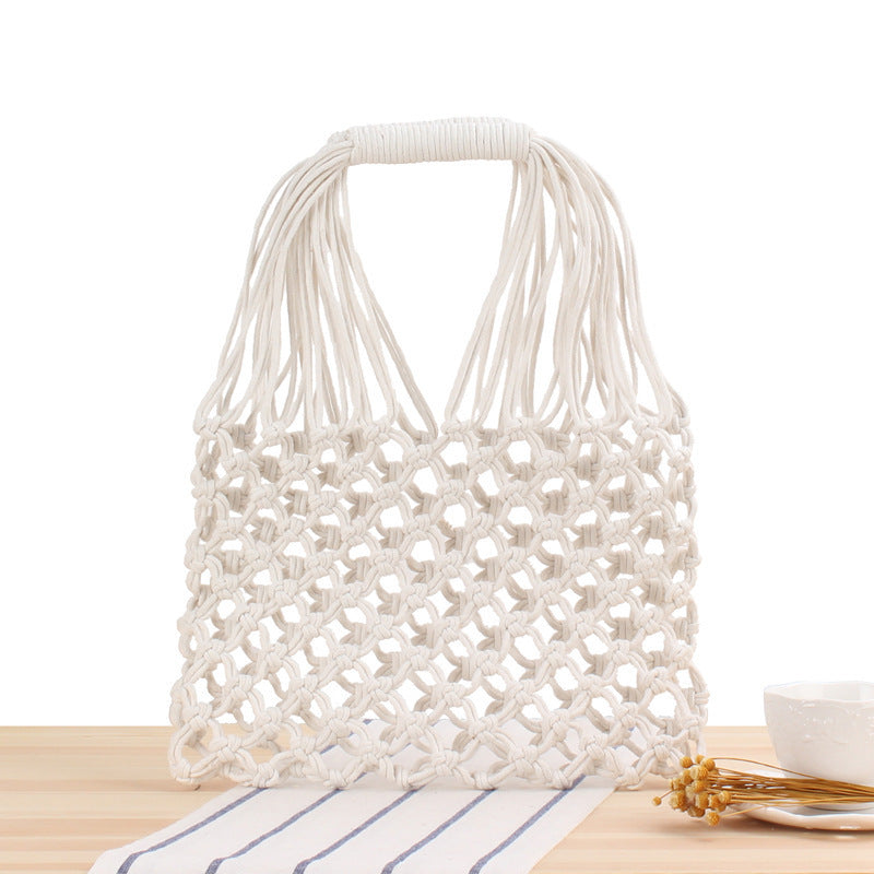Modern Net Structure Shopper Tote Bag Skanto