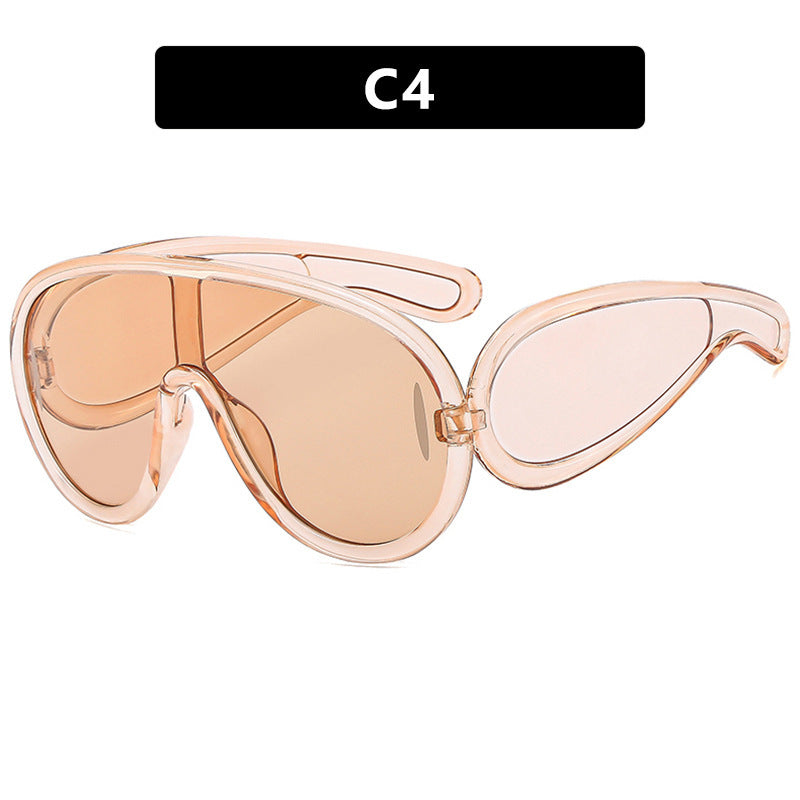 Dame moteriktig solbrille med avtakbare linser Skanto