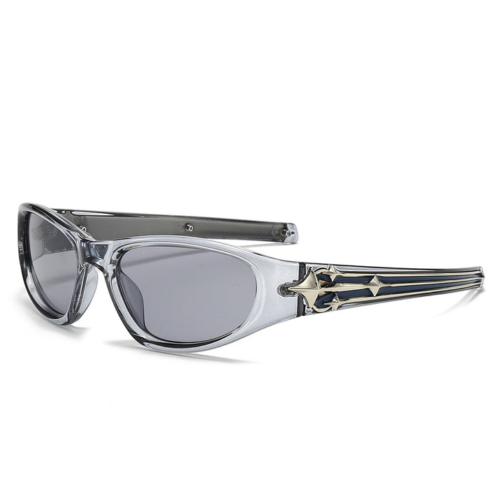 Dame Sporty solbrille i moderne design med stilfull metallramme Skanto